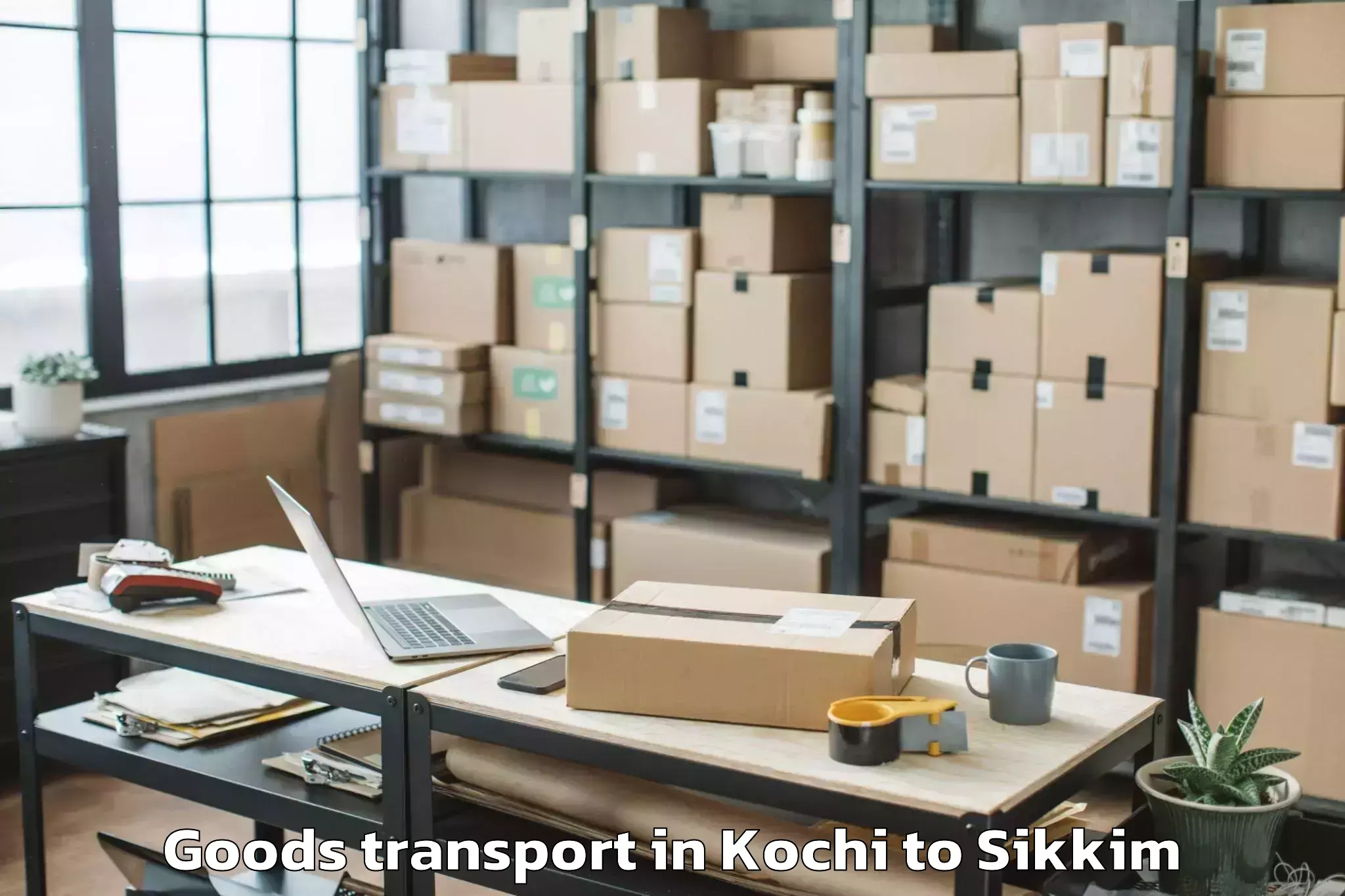 Leading Kochi to Sikkim Manipal University Gang Goods Transport Provider